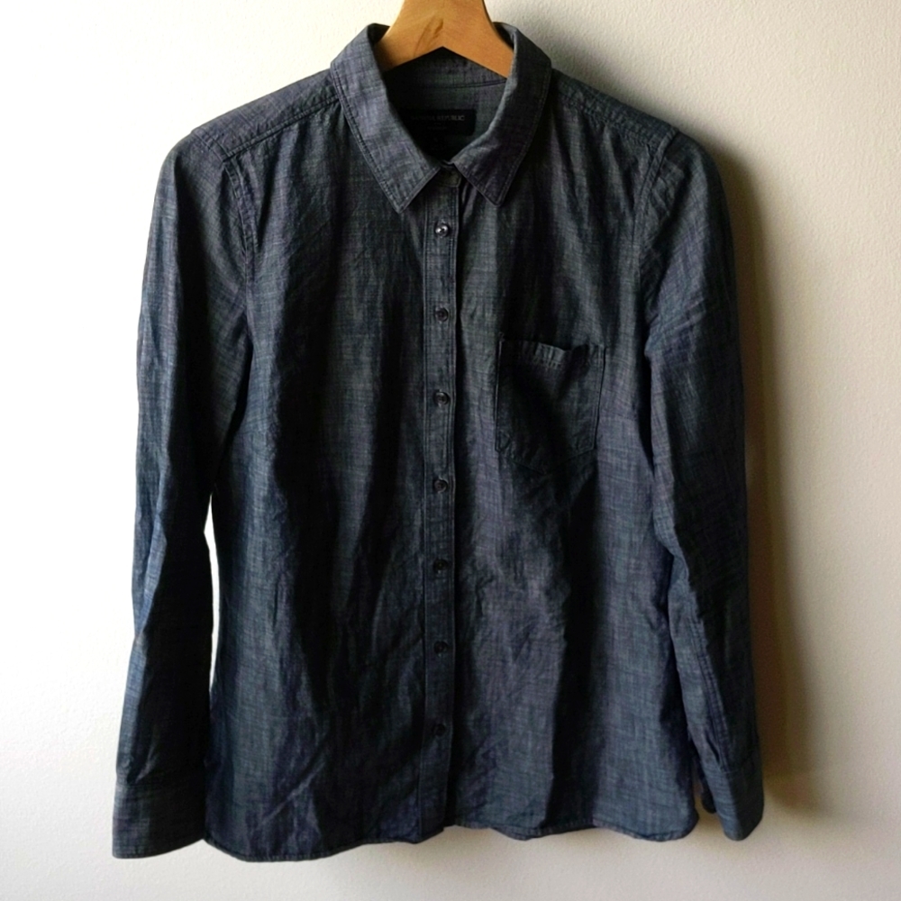 Banana Republic Denim Collared Shirt